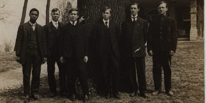 Photograph of Ralph Brock and others
