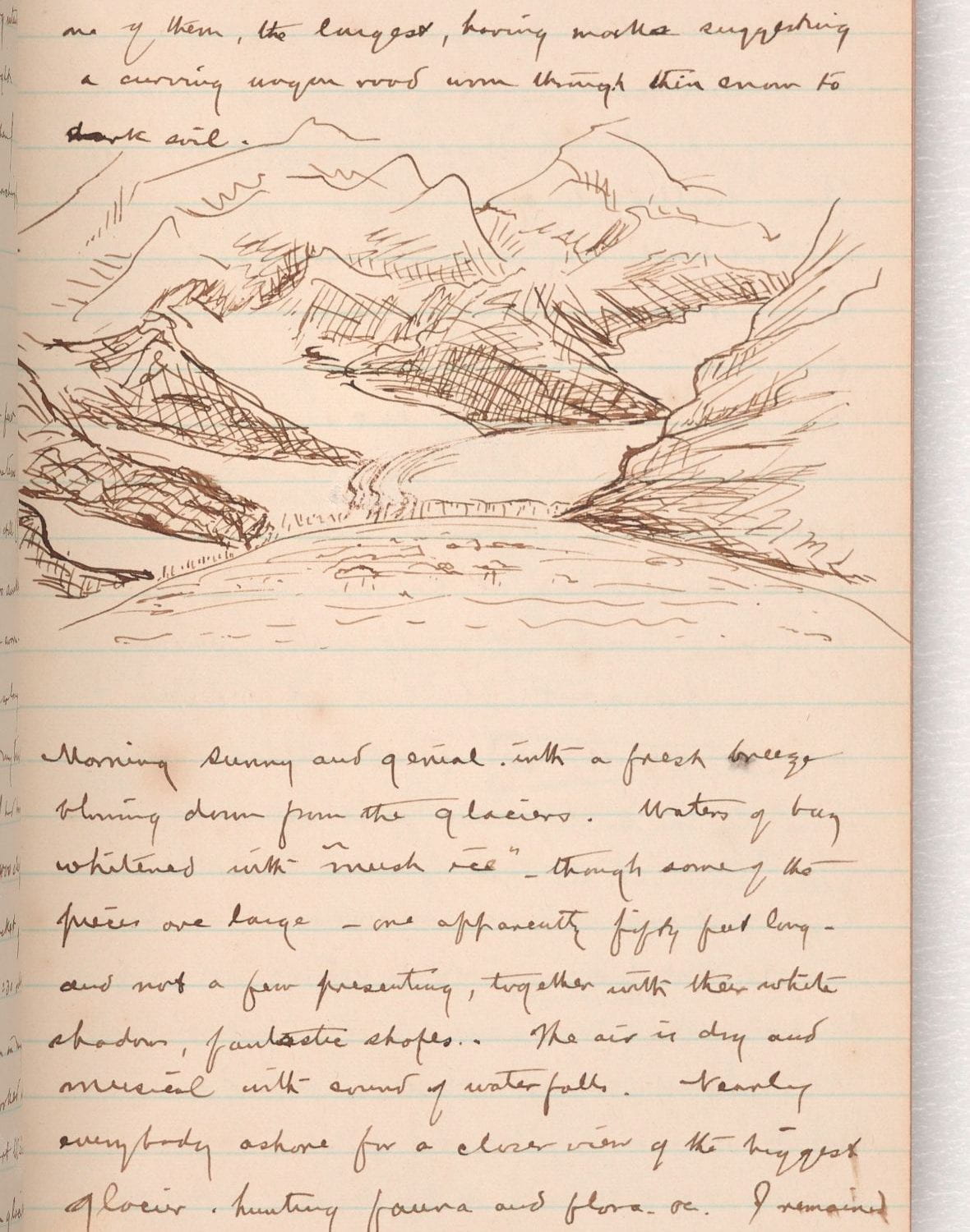 Page from Harriman Alaska Expedition Diary, 1899