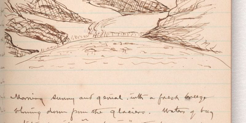 Page from Harriman Alaska Expedition Diary, 1899